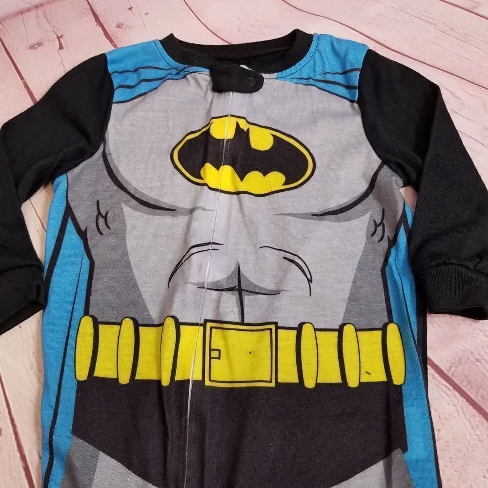 Batman footed pajamas 24 months